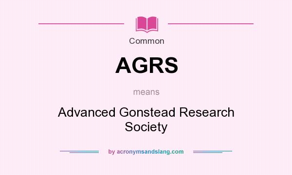 What does AGRS mean? It stands for Advanced Gonstead Research Society