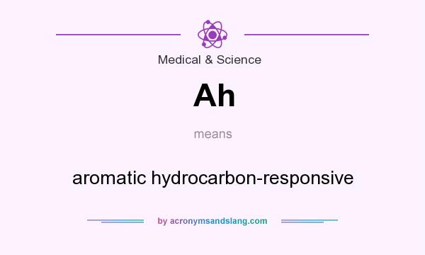 What does Ah mean? It stands for aromatic hydrocarbon-responsive