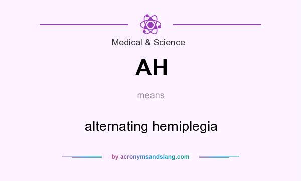 What does AH mean? It stands for alternating hemiplegia