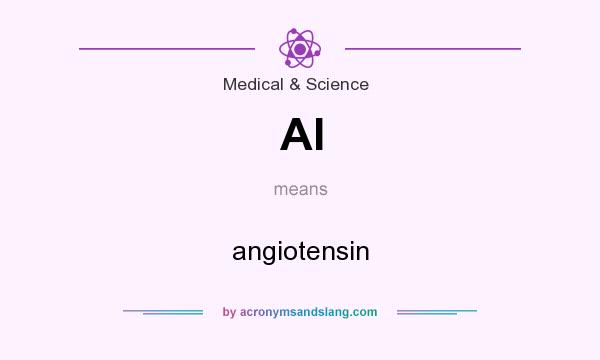 What does AI mean? It stands for angiotensin