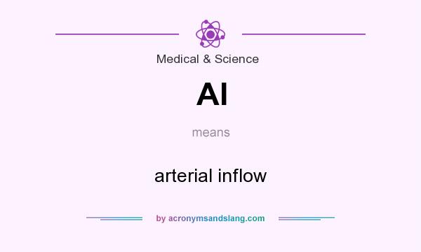 What does AI mean? It stands for arterial inflow