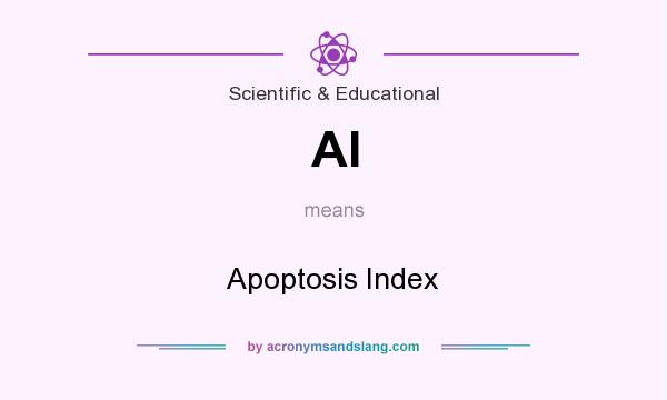 What does AI mean? It stands for Apoptosis Index