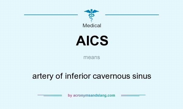 What does AICS mean? It stands for artery of inferior cavernous sinus