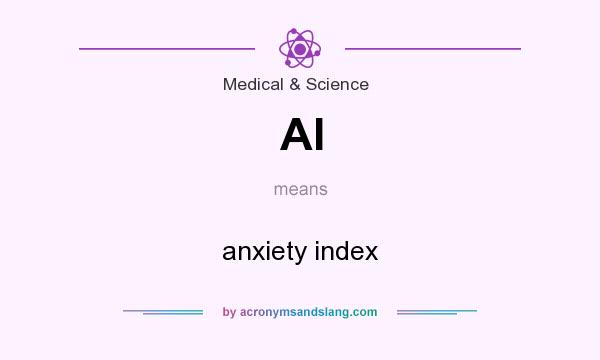 What does AI mean? It stands for anxiety index