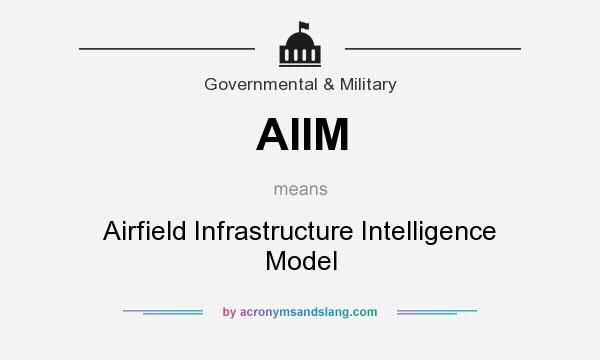What does AIIM mean? It stands for Airfield Infrastructure Intelligence Model