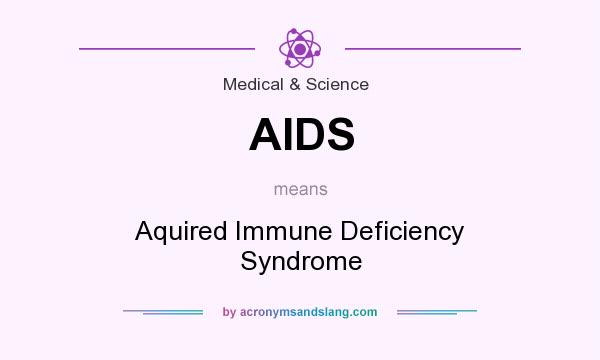What does AIDS mean? It stands for Aquired Immune Deficiency Syndrome