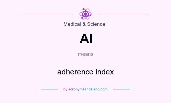 What does AI mean? It stands for adherence index