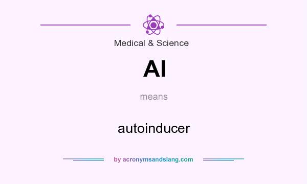 What does AI mean? It stands for autoinducer