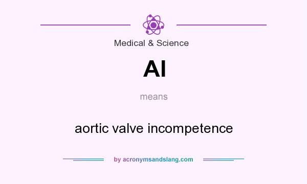 What does AI mean? It stands for aortic valve incompetence