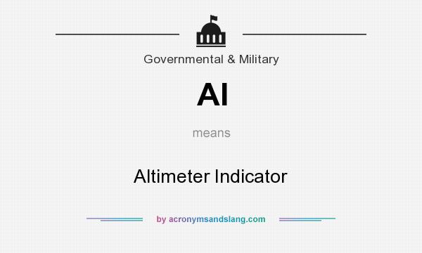 What does AI mean? It stands for Altimeter Indicator