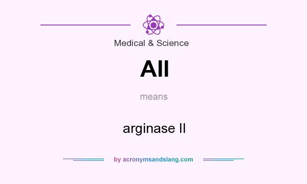 What does AII mean? It stands for arginase II