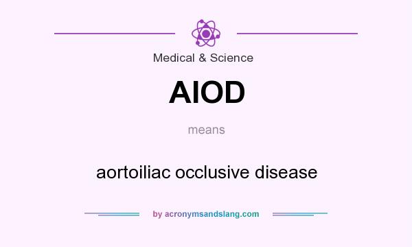 What does AIOD mean? It stands for aortoiliac occlusive disease