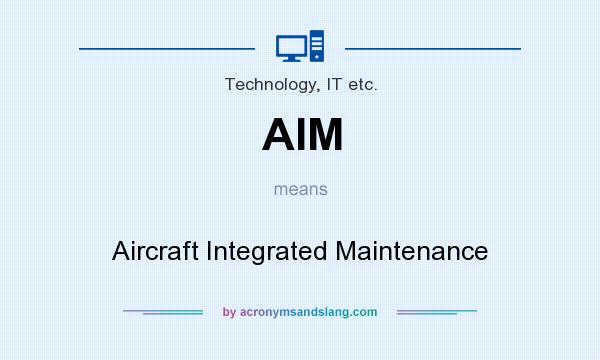 What does AIM mean? It stands for Aircraft Integrated Maintenance
