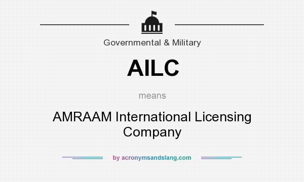 What does AILC mean? It stands for AMRAAM International Licensing Company