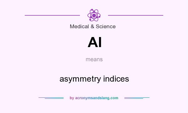 What does AI mean? It stands for asymmetry indices