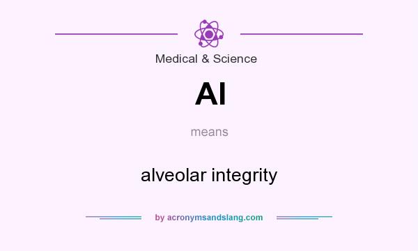 What does AI mean? It stands for alveolar integrity