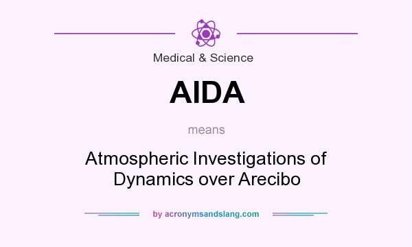 What does AIDA mean? It stands for Atmospheric Investigations of Dynamics over Arecibo