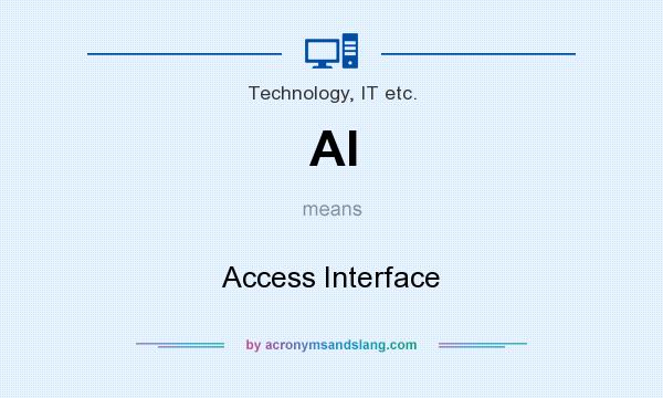 What does AI mean? It stands for Access Interface