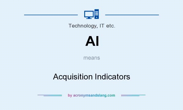 What does AI mean? It stands for Acquisition Indicators