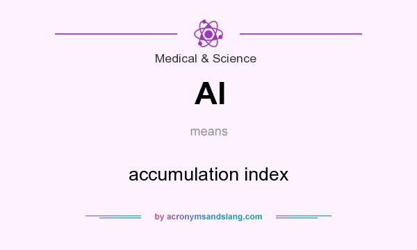 What does AI mean? It stands for accumulation index