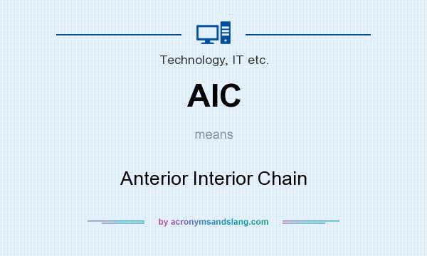 What does AIC mean? It stands for Anterior Interior Chain