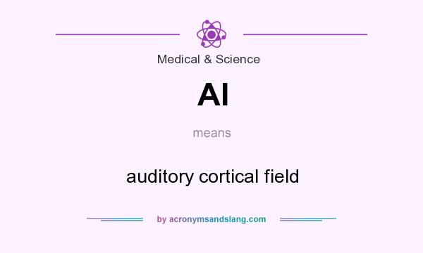 What does AI mean? It stands for auditory cortical field