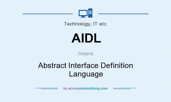 What does AIDL mean? It stands for Abstract Interface Definition Language