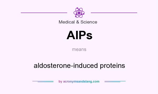 What does AIPs mean? It stands for aldosterone-induced proteins