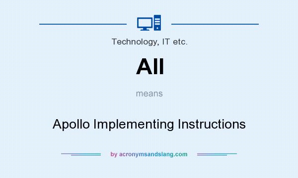 What does AII mean? It stands for Apollo Implementing Instructions