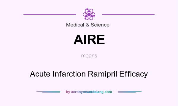 What does AIRE mean? It stands for Acute Infarction Ramipril Efficacy