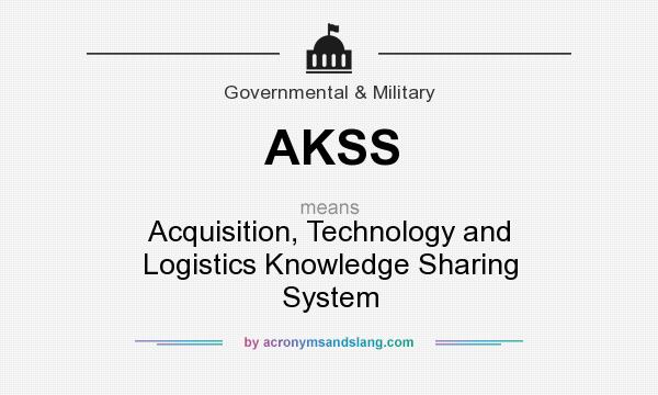What does AKSS mean? It stands for Acquisition, Technology and Logistics Knowledge Sharing System