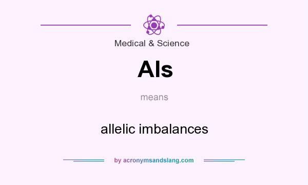 What does AIs mean? It stands for allelic imbalances