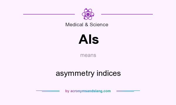 What does AIs mean? It stands for asymmetry indices