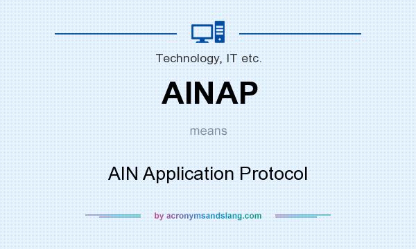 What does AINAP mean? It stands for AIN Application Protocol