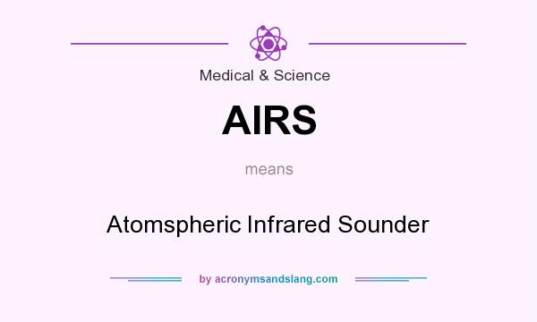 What does AIRS mean? It stands for Atomspheric Infrared Sounder