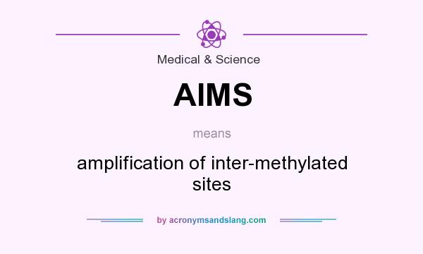 What does AIMS mean? It stands for amplification of inter-methylated sites
