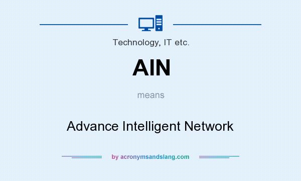 What does AIN mean? It stands for Advance Intelligent Network