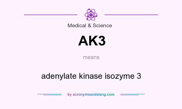 What does AK3 mean? It stands for adenylate kinase isozyme 3