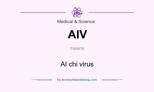 What does AIV mean? It stands for AI chi virus