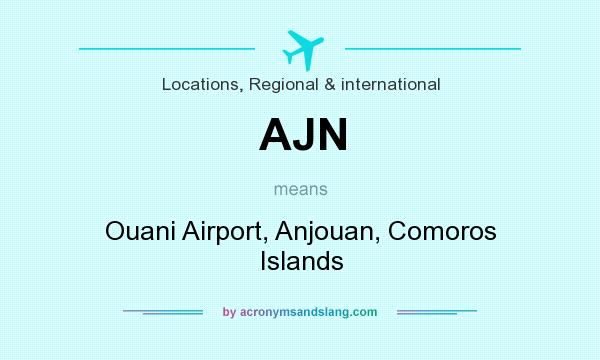 What does AJN mean? It stands for Ouani Airport, Anjouan, Comoros Islands