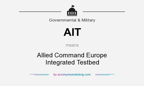 What does AIT mean? It stands for Allied Command Europe Integrated Testbed