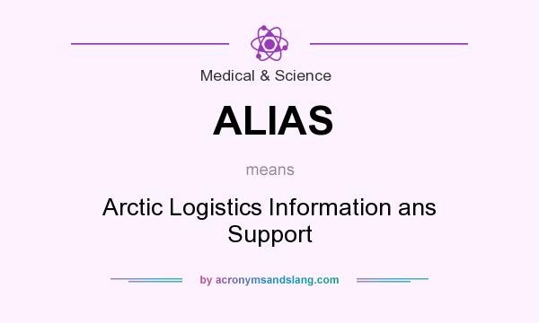 What does ALIAS mean? It stands for Arctic Logistics Information ans Support