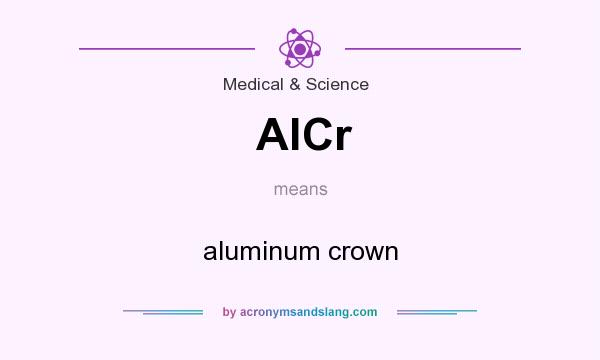 What does AlCr mean? It stands for aluminum crown