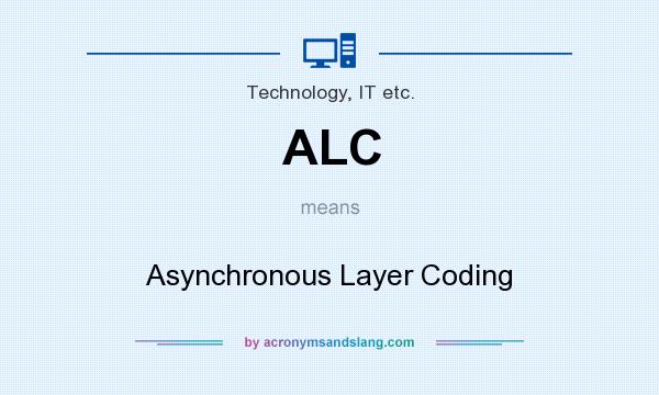 What does ALC mean? It stands for Asynchronous Layer Coding