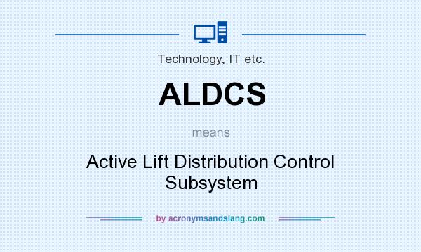What does ALDCS mean? It stands for Active Lift Distribution Control Subsystem