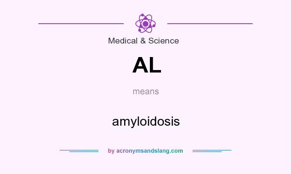 What does AL mean? It stands for amyloidosis