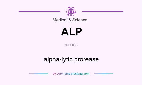 What does ALP mean? It stands for alpha-lytic protease