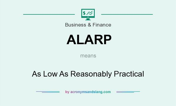 What does ALARP mean? It stands for As Low As Reasonably Practical