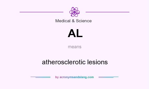 What does AL mean? It stands for atherosclerotic lesions