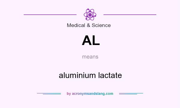 What does AL mean? It stands for aluminium lactate